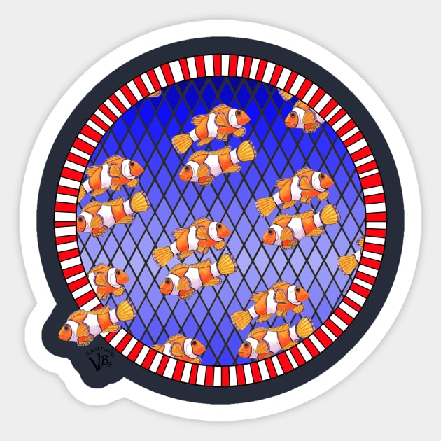 Clownfish Sticker by VibeCeramicStudios